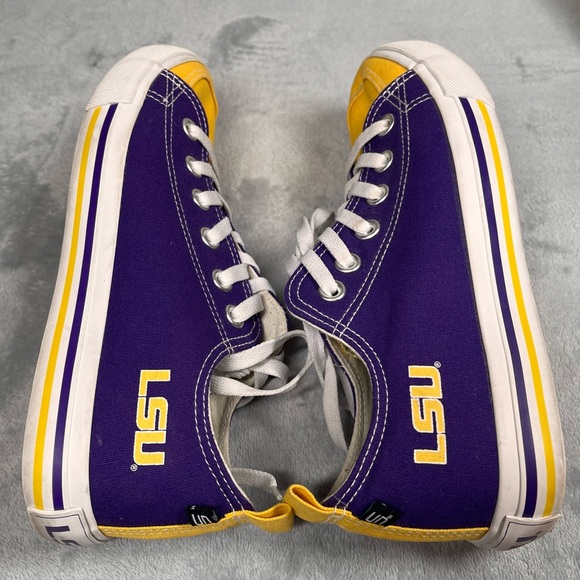 SKICKS Shoes - SKICKS LSU Tigers Women Size 8 Low Top Purple and Yellow Athletic Sneakers FAN